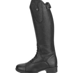 Reitstiefel Kinder Nova Kids Fun Leather, auswechselbare Design-Patches, Schwarz
