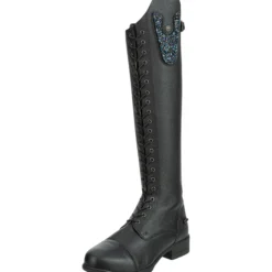 Reitstiefel Kinder Nova Kids Fun Polo, auswechselbare Design-Patches, Schwarz