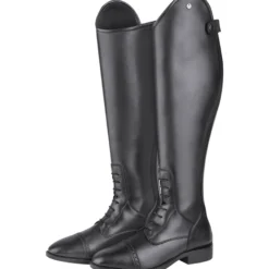 Reitstiefel Kinder Portland, mit Schnürung, Schwarz