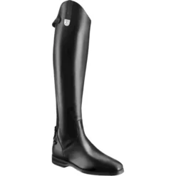 Reitstiefel Leonardo, Lederreitstiefel, Damen, Herren, Schwarz