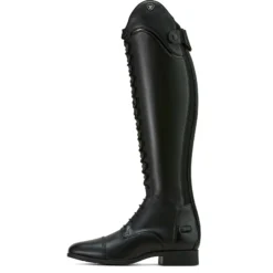 Reitstiefel Palisade Lace, Damen, Lederreitstiefel, Schwarz/Schwarz Saffiano