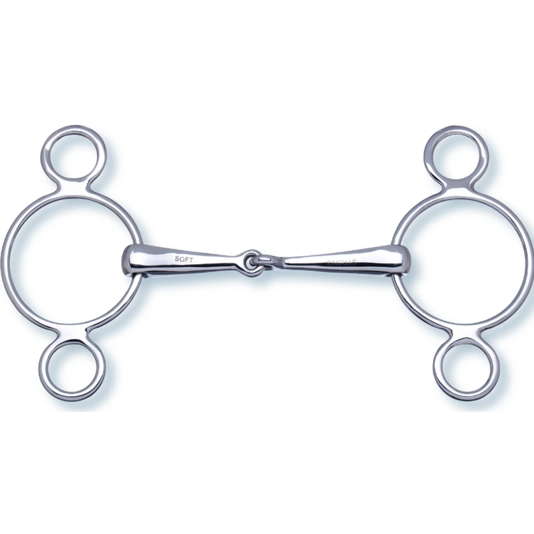 3-Ring Gebiss 2-in-1, einfach gebrochen