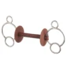 3-Ring-Gebiss mit Lederstange
