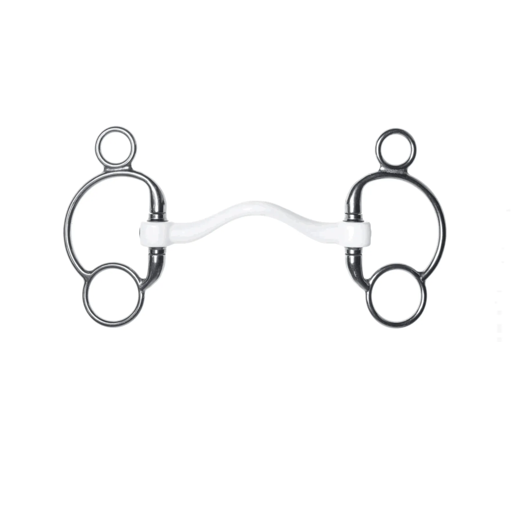 2,5-Ring Olivenkopftrense, Inno Sense, Port Hard, Stangengebiss, Kunststoffgebiss, Zungenfreih