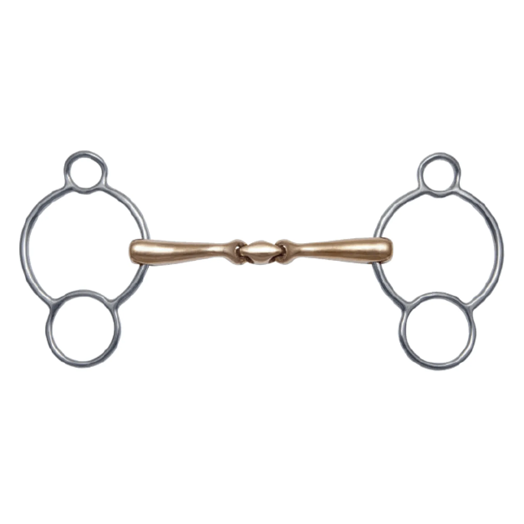 3-Ring Trense Quick Contact Sweet Copper, doppelt gebrochen