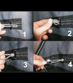 Safe-Gum Set für Karabiner, Soll-Bruch-Gummis für Deckenverschlüsse