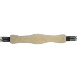 Sattelgurt Eco Wool, Langgurt, Leder, Kunstfell