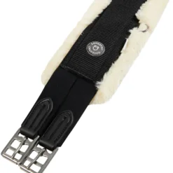 Sattelgurt Nylon with Synthetic Wool, Langgurt, Kunstfell