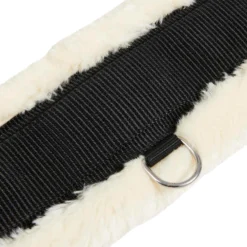 Sattelgurt Nylon with Synthetic Wool, Langgurt, Kunstfell
