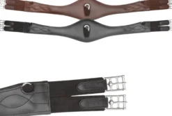 Sattelgurt Shape mit Elast, Langgurt, Leder