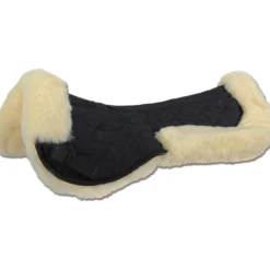 Sattelkissen Lammfell, Sattelpad, mit Fellrand