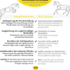 Sattelunterlage KavalTop Vario, Dressur, Korrekturpad