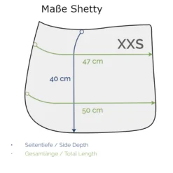 Schabracke Cotton Contrast, Dressurschabracke