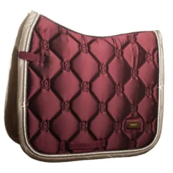 Schabracke Crystal Merlot Gold, Dressurschabracke