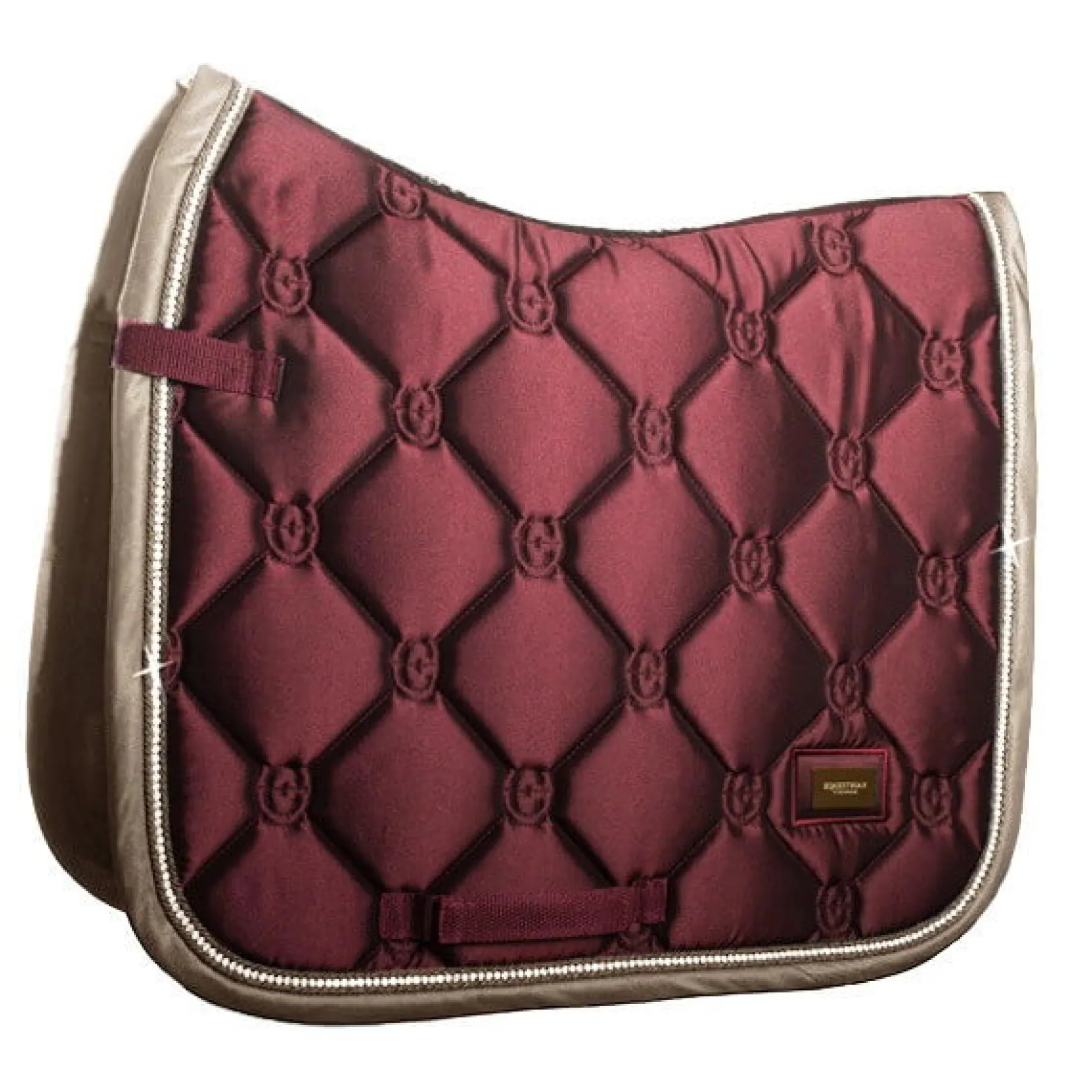 Schabracke Crystal Merlot Gold, Dressurschabracke