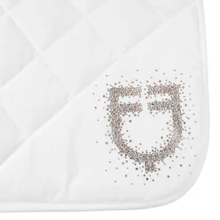 Schabracke Glitzerstein Logo, Dressurschabracke
