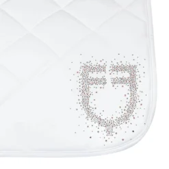 Schabracke Glitzerstein Logo, Dressurschabracke