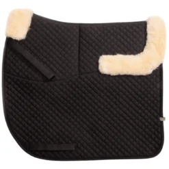 Schabracke, mit innenliegenden Taschen, Lammfell, Dressurschabracke