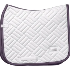 Schabracke Modern White Dark Violet, Dressurschabracke