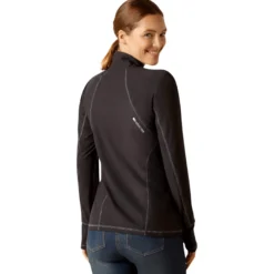 Shirt Damen Ardent Baselayer, Trainingsshirt, Zip-Shirt, langarm