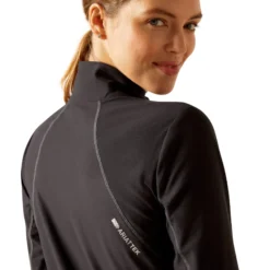 Shirt Damen Ardent Baselayer, Trainingsshirt, Zip-Shirt, langarm