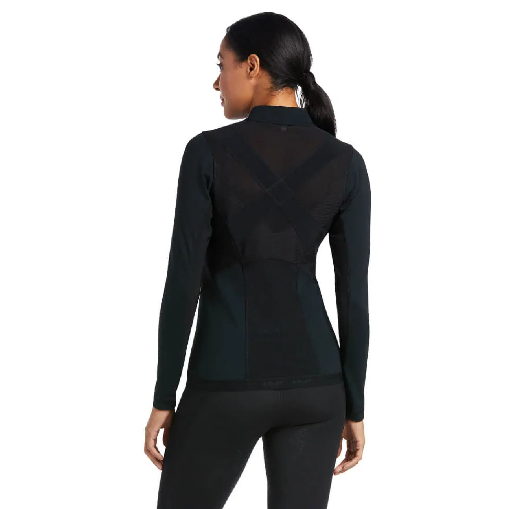 Shirt Damen Ascent 1/4 Baselayer FS23, Trainingsshirt, langarm