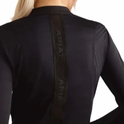 Shirt Damen Breathe 1/4 Zip, Trainingsshirt, langarm, UV-Shirt