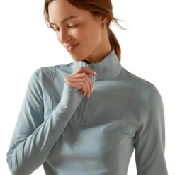 Shirt Damen Gridwork 2.0 1/4 Baselayer HW25, Trainingsshirt, langarm