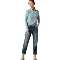 Shirt Damen Gridwork 2.0 1/4 Baselayer HW25, Trainingsshirt, langarm