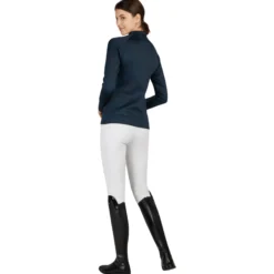 Shirt Damen Half-Zip Platinum HW24, Trainingsshirt, langarm