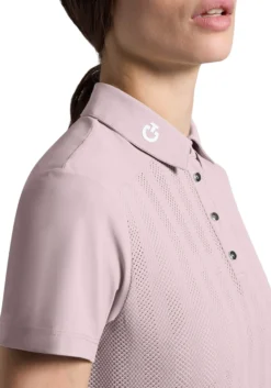 Shirt Damen Jacquard Jersey FS26, Trainingsshirt, Funktions-Poloshirt, kurzarm