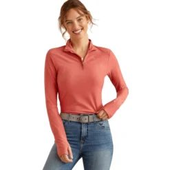 Shirt Damen Lowell 3.0 1/4 Zip HW24, Trainingsshirt, langarm