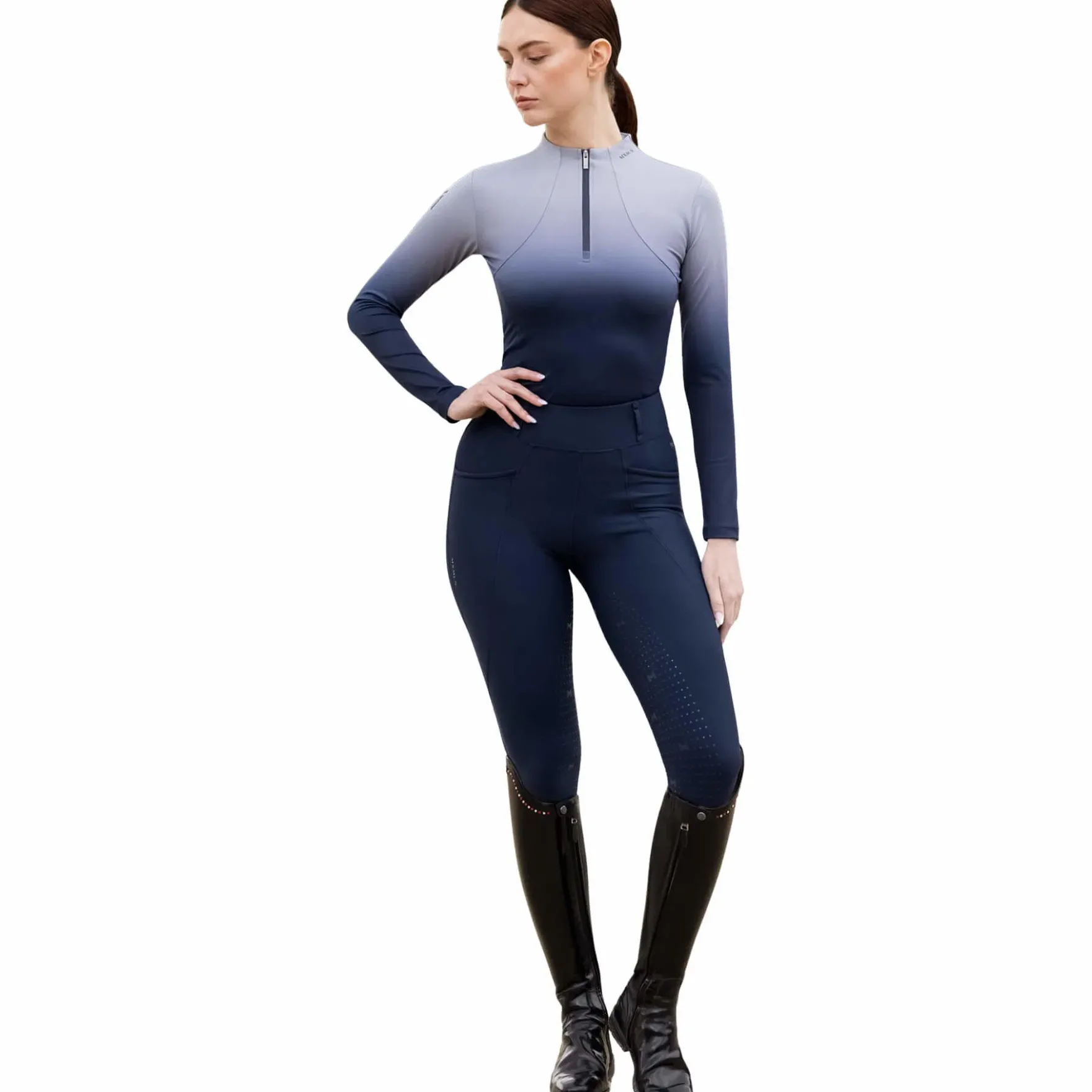 Shirt Damen Ombré Base Layer, Trainingsshirt, langarm
