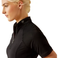 Shirt Damen Soquel 1/4 Zip, Trainingsshirt, Baselayer, kurzarm