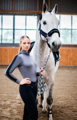 Shirt Damen SPAlessia Style HW24, Trainingsshirt, Rollkragen, langarm