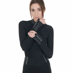 Shirt Damen, Trainingsshirt, Mesh, Glitzersteine, langarm