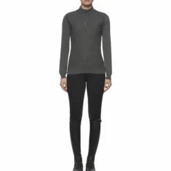 Shirt Damen Wool Knit Honeycomb, Sweatshirt