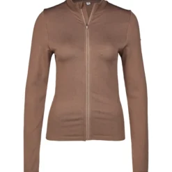 Shirt Damen Zip Seamless Classic Sports Fanatics FS24, Trainingsshirt, langarm