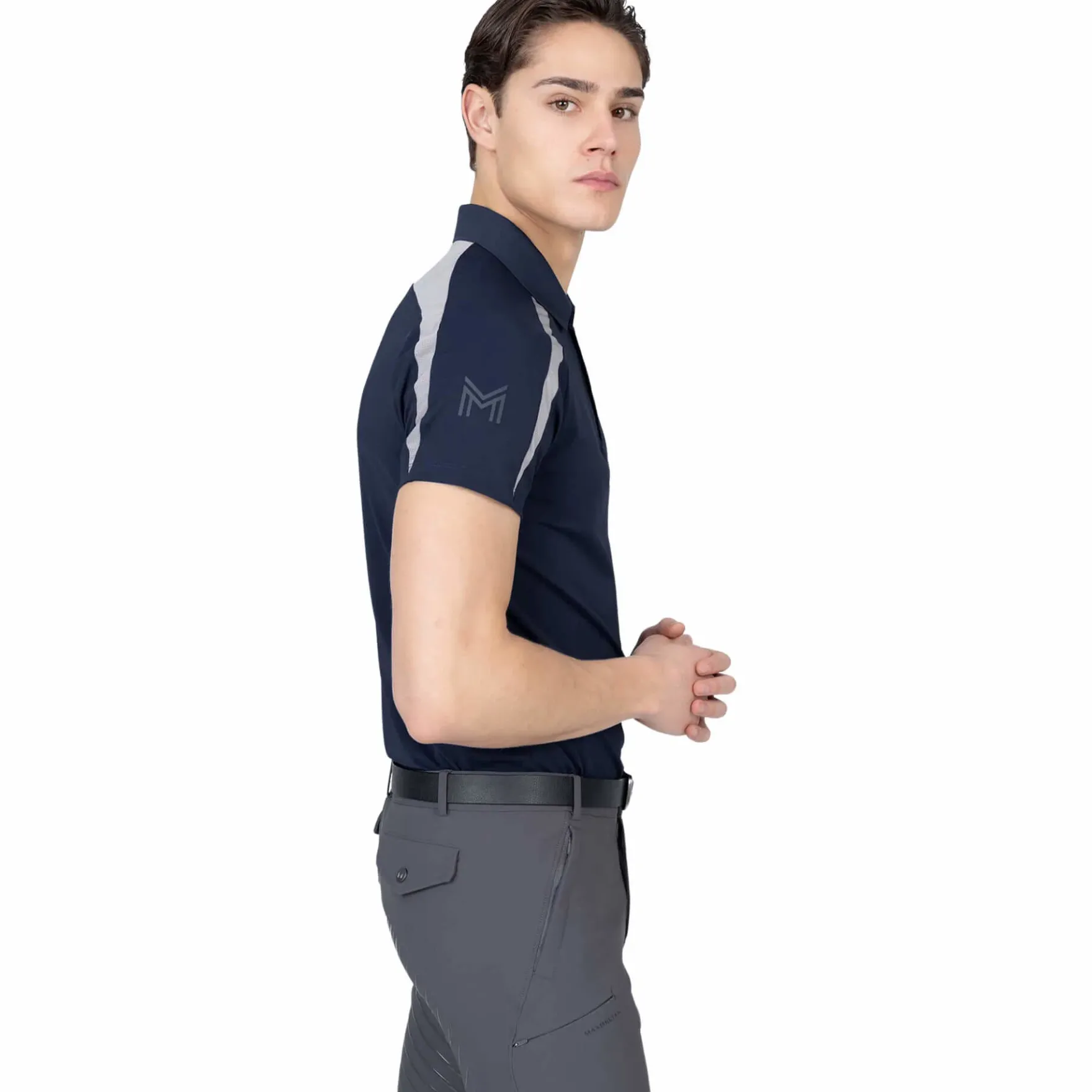 Shirt Herren Court, Trainingsshirt, Trainingspolo, kurzarm