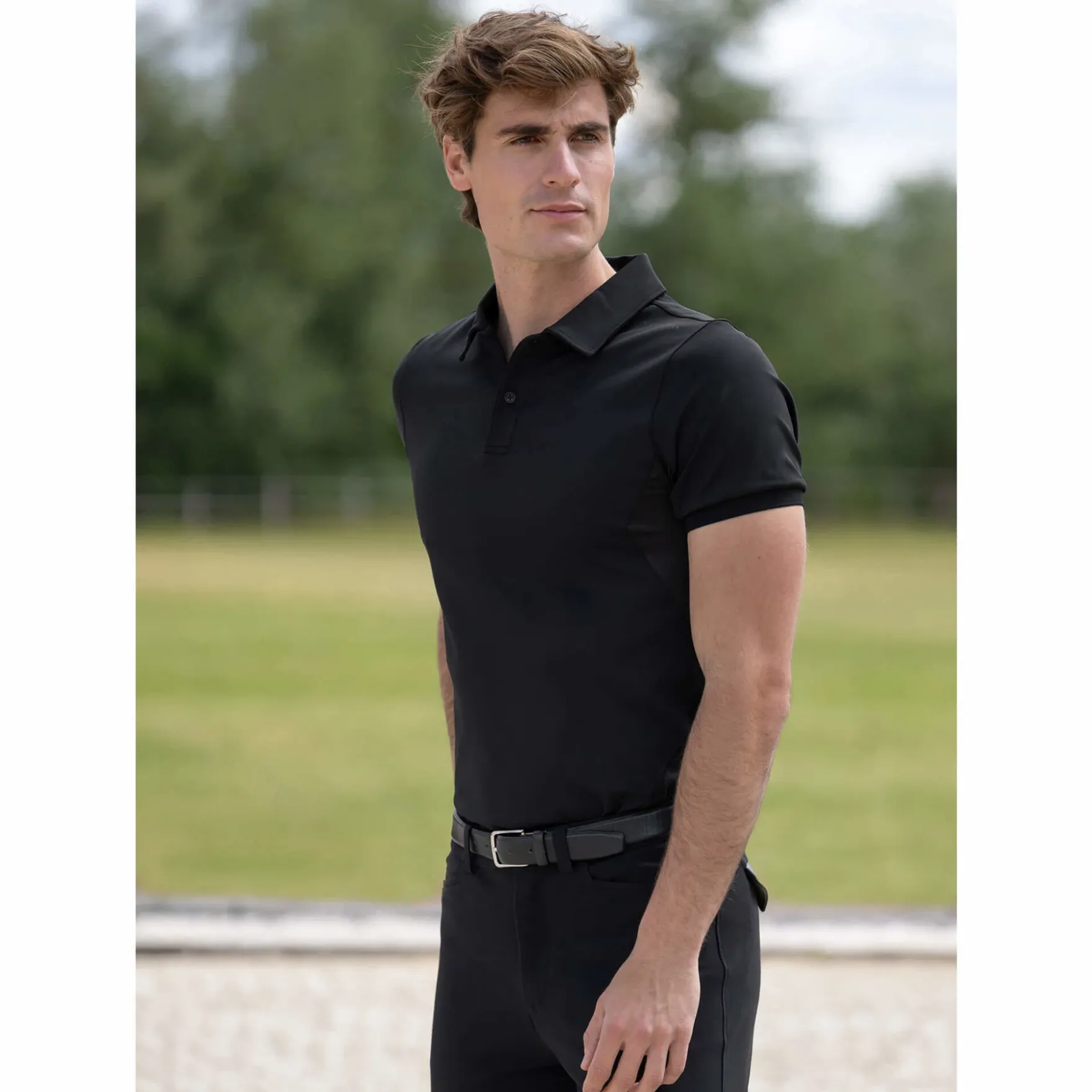 Shirt Herren Cross, Poloshirt, Mesh, kurzarm