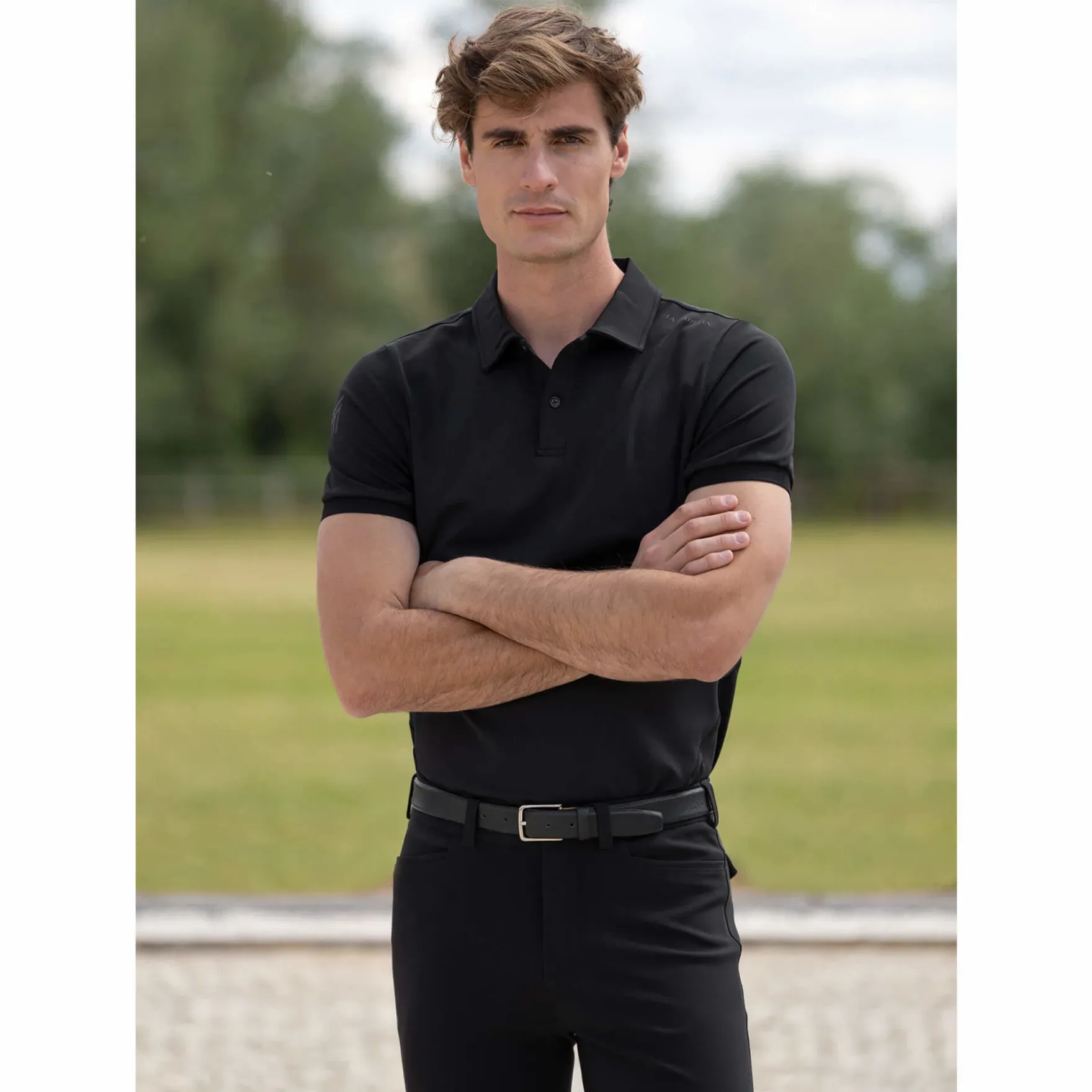 Shirt Herren Cross, Poloshirt, Mesh, kurzarm