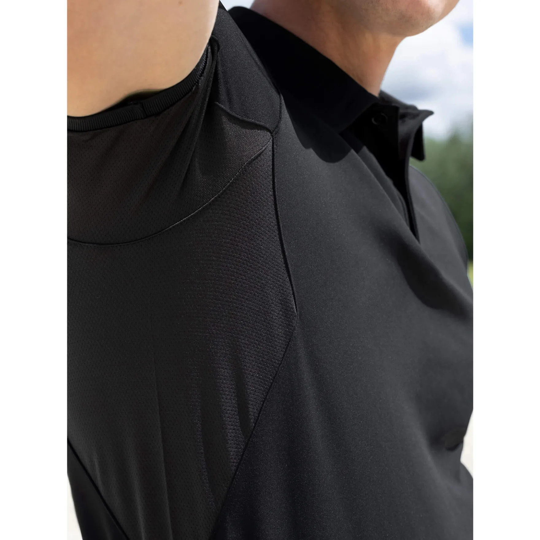 Shirt Herren Cross, Poloshirt, Mesh, kurzarm