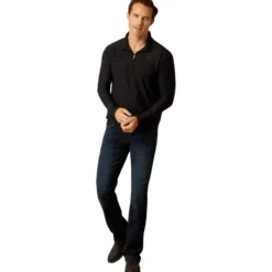 Shirt Herren Lowell 3.0 1/4 Zip, Trainingsshirt, langarm