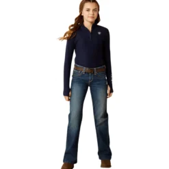 Shirt Kinder Lowell 3.0 1/4 Zip, Baselayer, langarm
