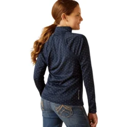 Shirt Mädchen Sunstopper, 1/4 Zip, Trainingsshirt, Baselayer, UV-Schutz