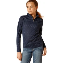 Shirt Mädchen Sunstopper, 1/4 Zip, Trainingsshirt, Baselayer, UV-Schutz