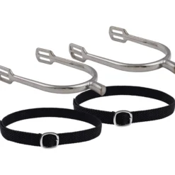 Sporen Set Damen IRHBasic, mit Sporenriemen, eckig