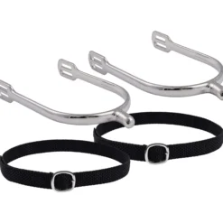 Sporen Set Herren IRHBasic, mit Sporenriemen, abgerundet