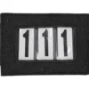 Startnummern Clip Shine, 3-stellig, Leder, 1er Set