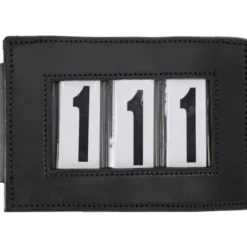 Startnummern Clip, 3-stellig, Leder, 1er Set